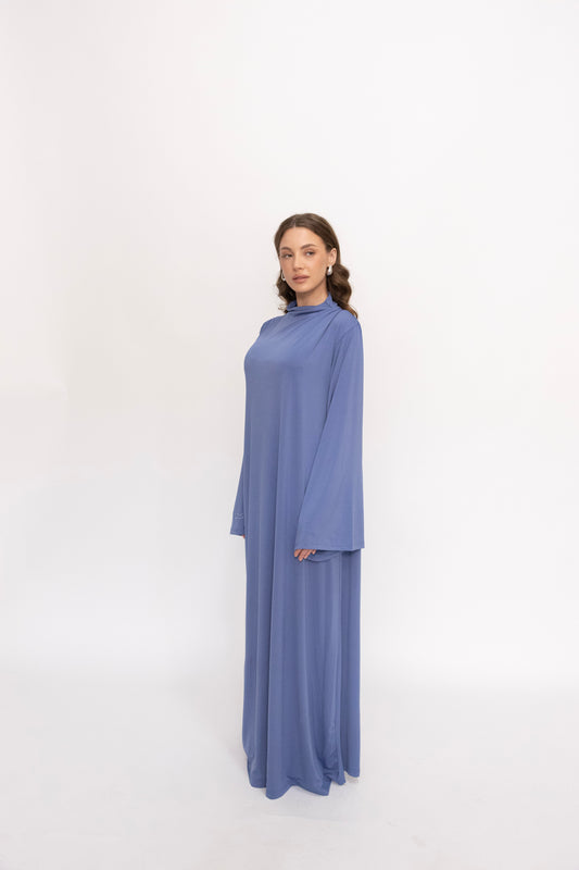 Premium Jersey Khimaar set - Saphire Mist