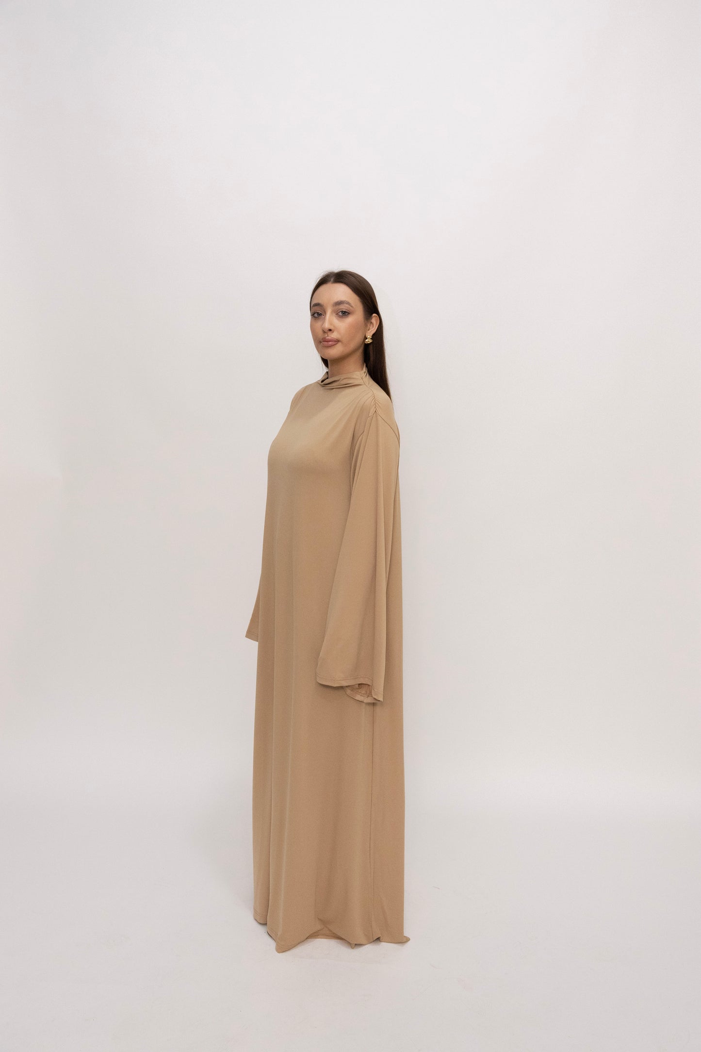 Premium Jersey Khimaar set - Sandy Taupe