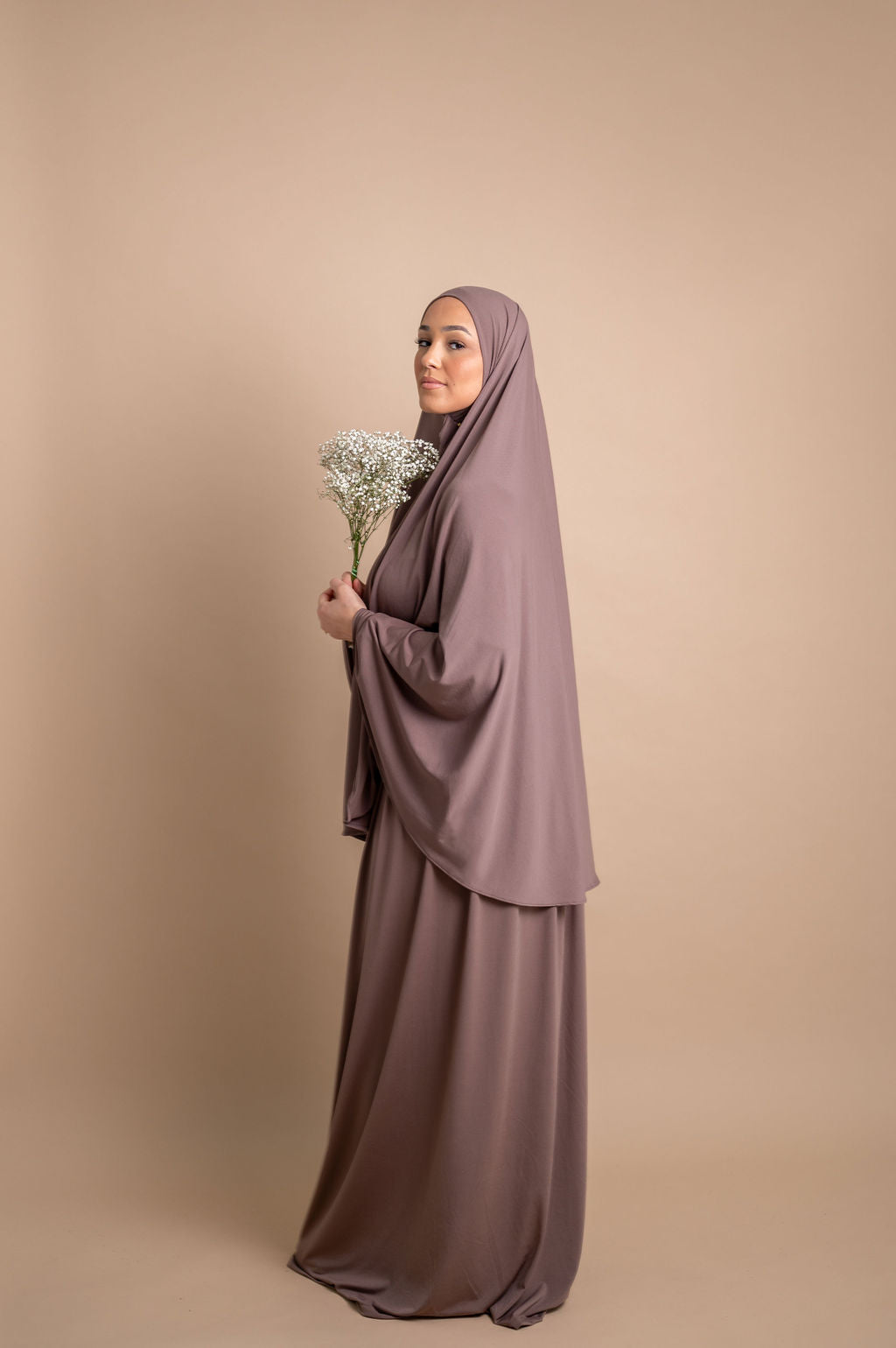 Premium Jersey Khimaar set - Taupe