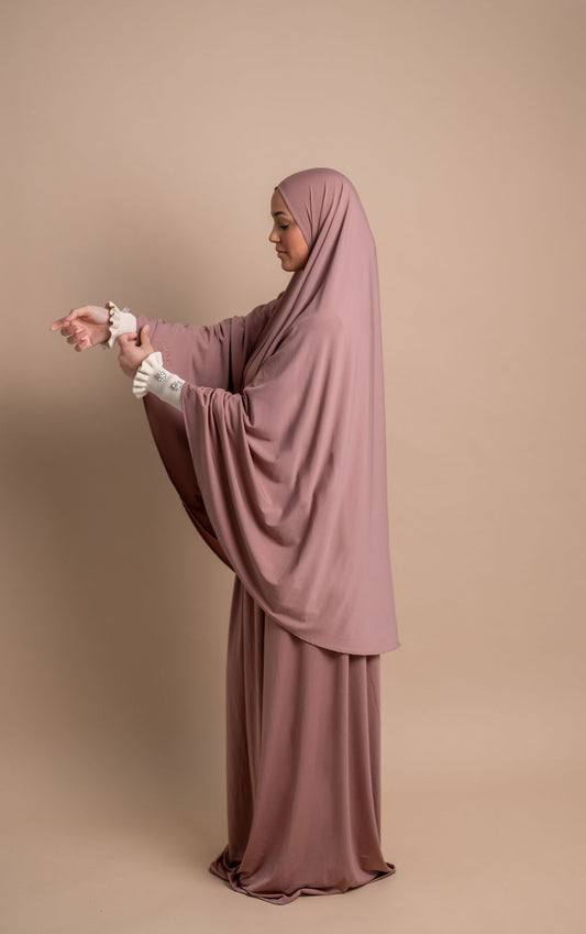Premium Jersey Khimaar set - Light Cinnamon