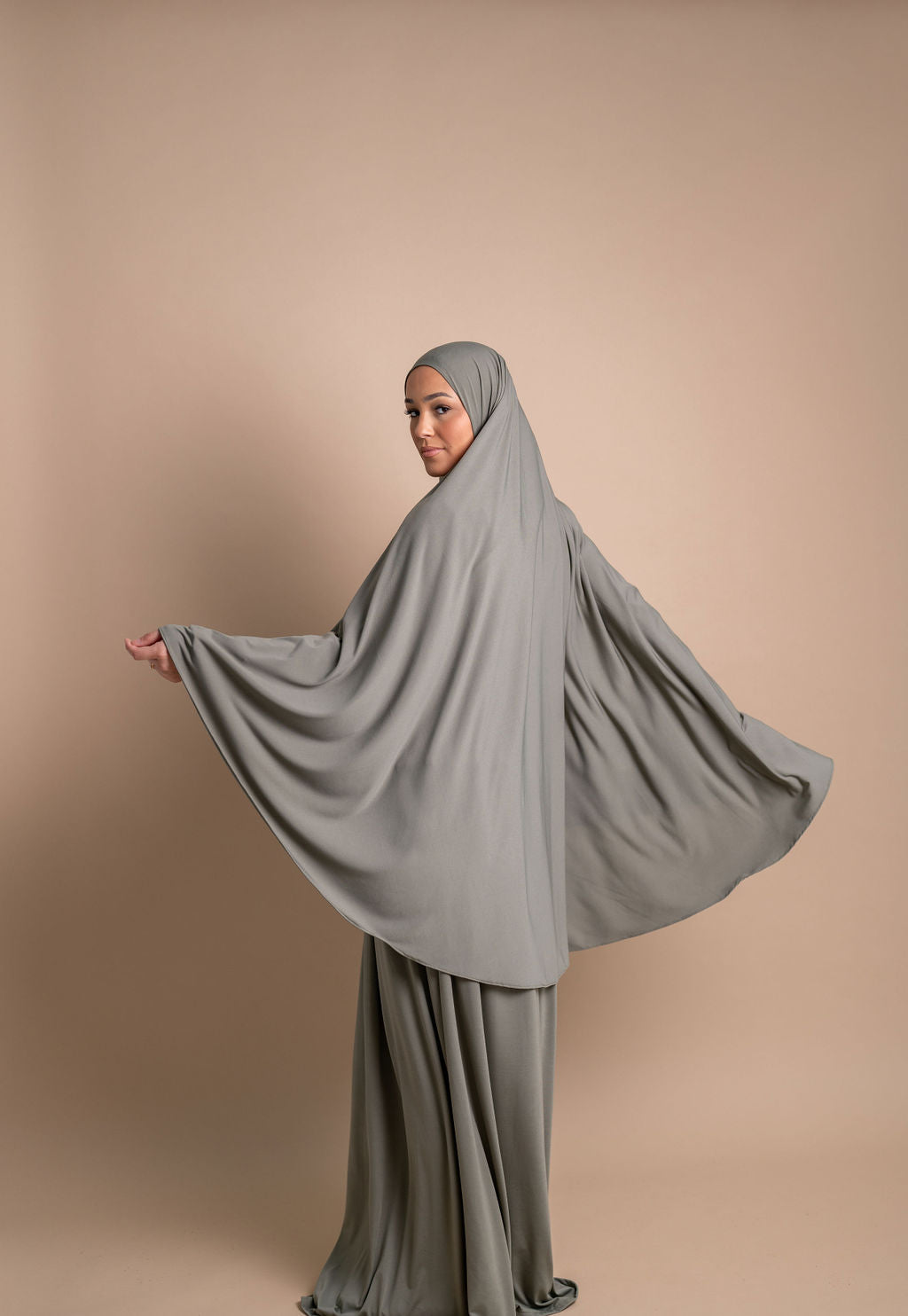 Premium Jersey Khimaar set - Sage Green