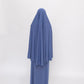 Premium Jersey Khimaar set - Saphire Mist