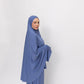 Premium Jersey Khimaar set - Saphire Mist
