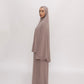 Premium Jersey Khimaar set -  Clay