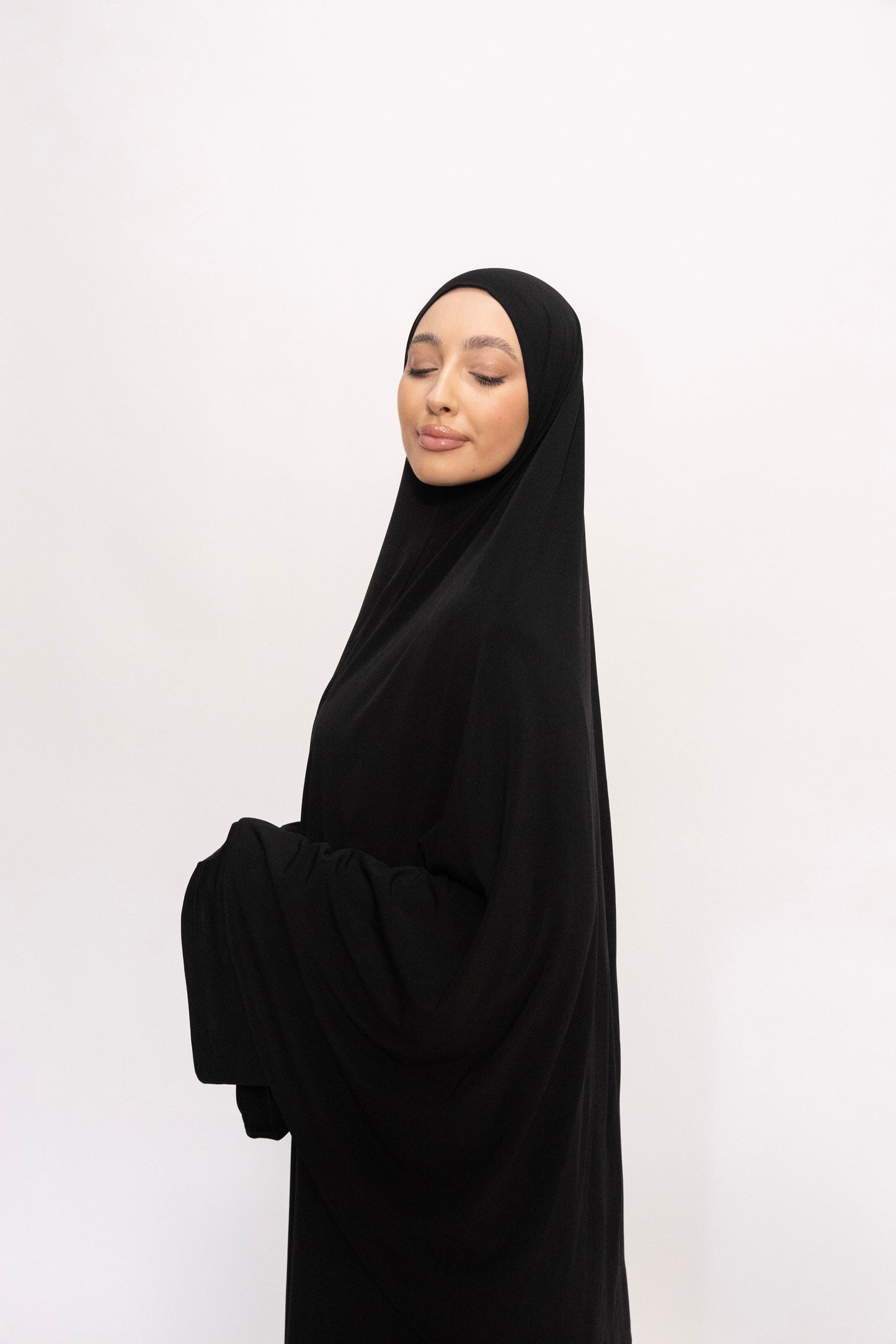 Premium Jersey Khimaar set - Black
