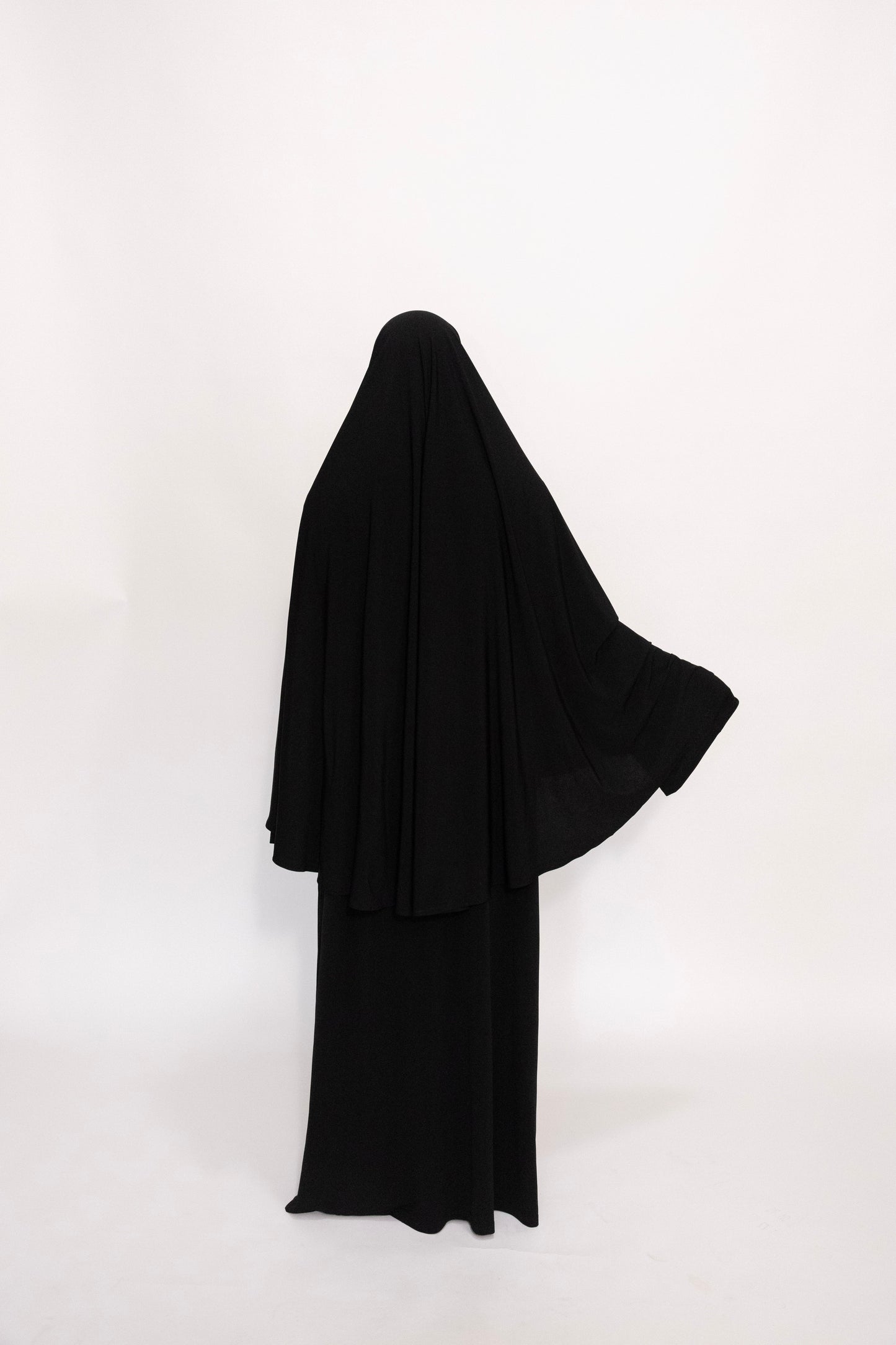 Premium Jersey Khimaar set - Black