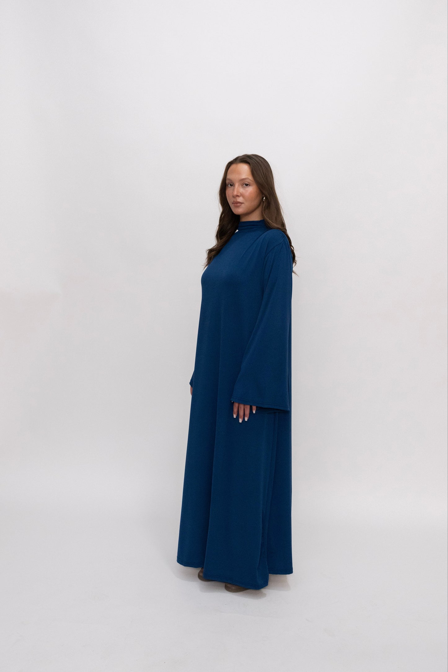 Premium Jersey Khimaar set -  Navy Blue