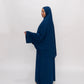 Premium Jersey Khimaar set -  Navy Blue