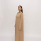 Premium Jersey Khimaar set -  Sandy Taupe