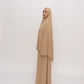 Premium Jersey Khimaar set -  Sandy Taupe