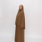 Premium Jersey Khimaar set -  Walnut