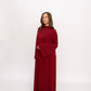 Premium Jersey Khimaar set - Burgundy