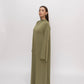 Premium Jersey Khimaar set -  Moss Green