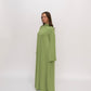 Premium Jersey Khimaar set - Leaf Green