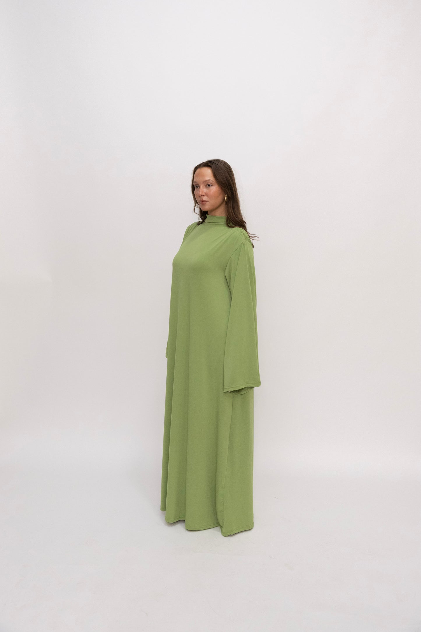 Premium Jersey Khimaar set - Leaf Green