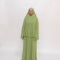 Premium Jersey Khimaar set - Leaf Green