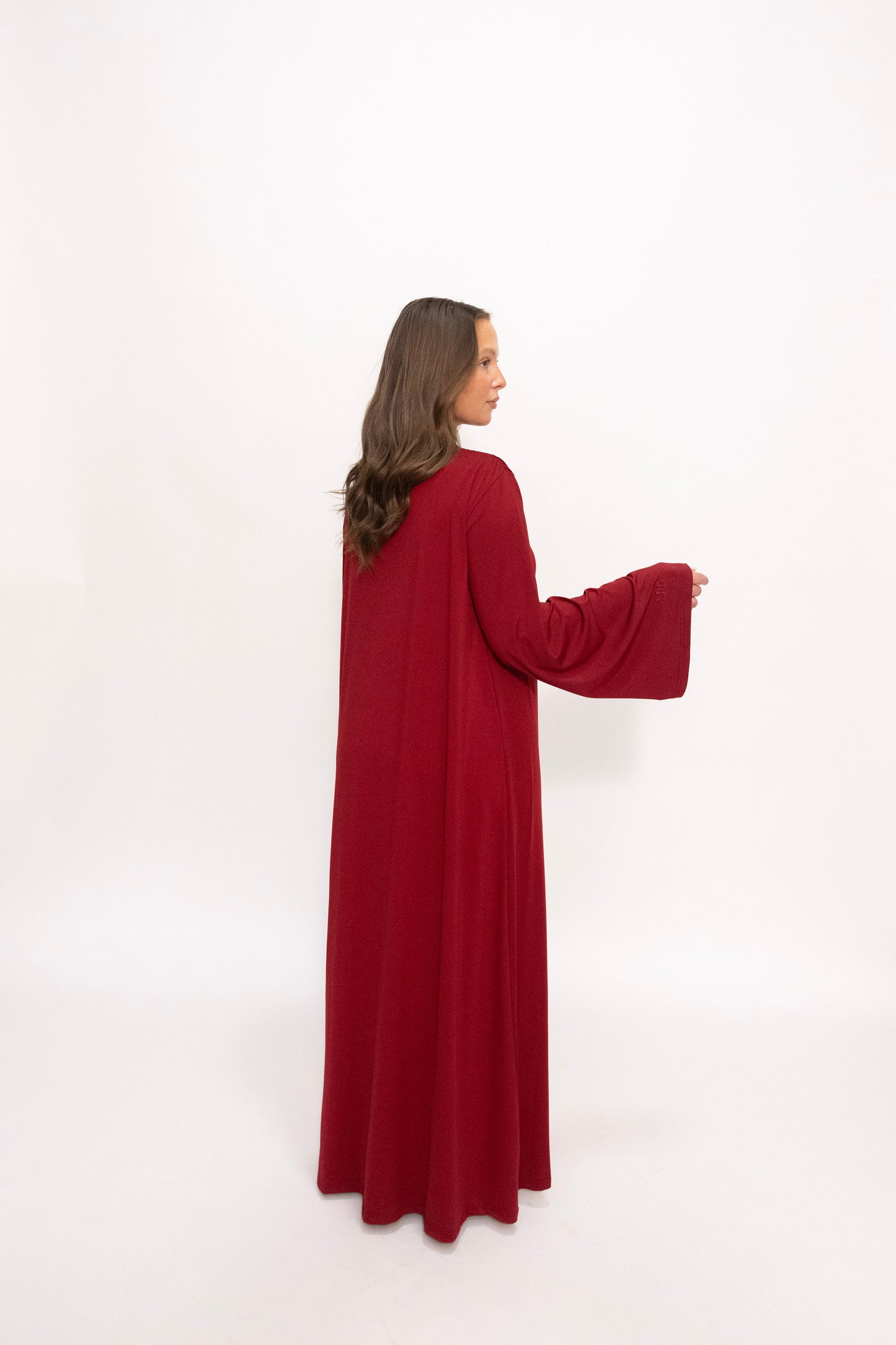 Premium Jersey Khimaar set - Burgundy