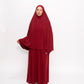 Premium Jersey Khimaar set - Burgundy