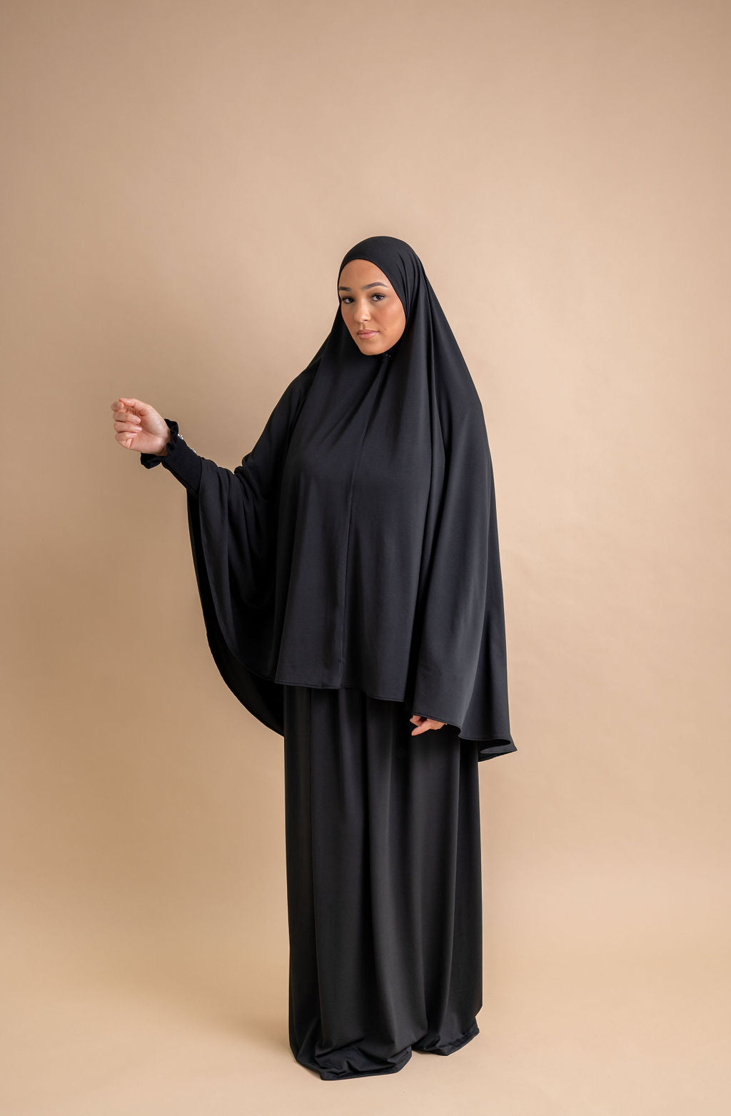 Premium Jersey Khimaar set - Black